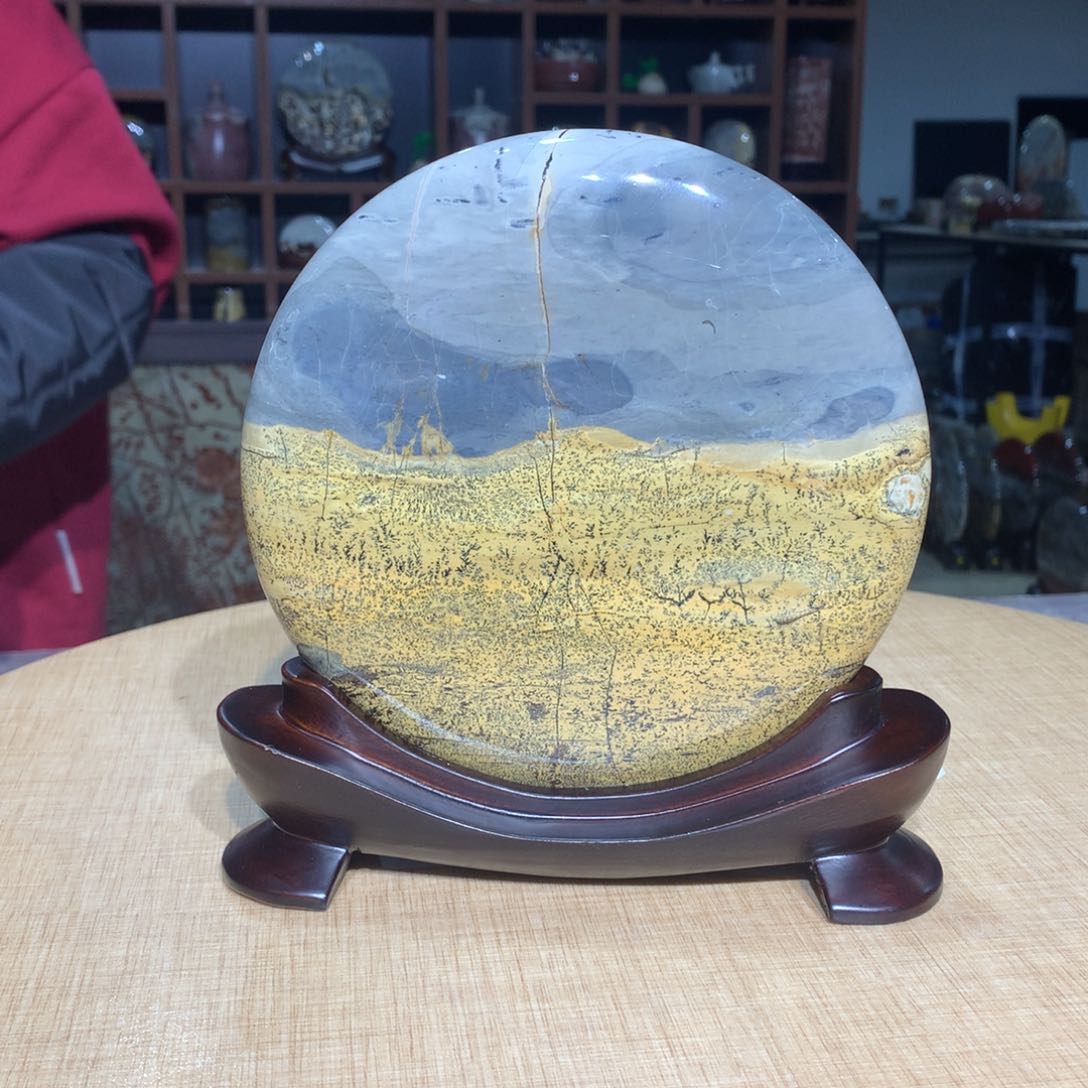 紫砂，广西国画石摆件，收藏观赏