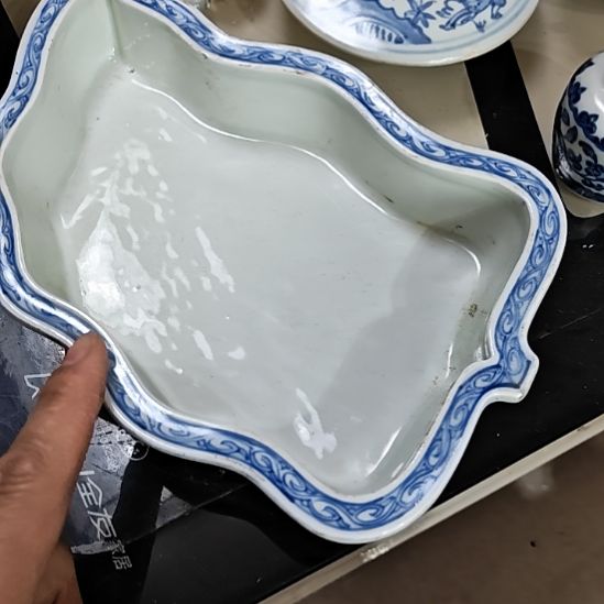 z***g瓷片长治花卉铁线苗的一个花盆