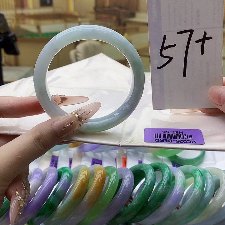 翡翠未镶嵌手镯mm