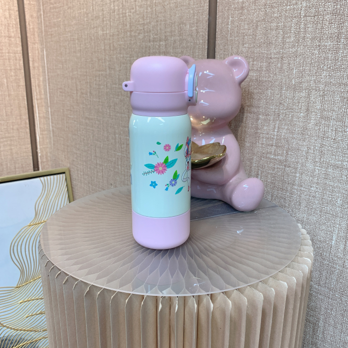 BZ391 宝宝粉白色保温杯  500ML  