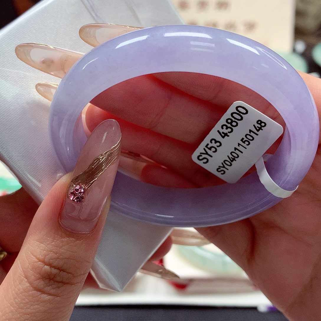 翡翠手镯（贵妃镯）未镶嵌22（63号）