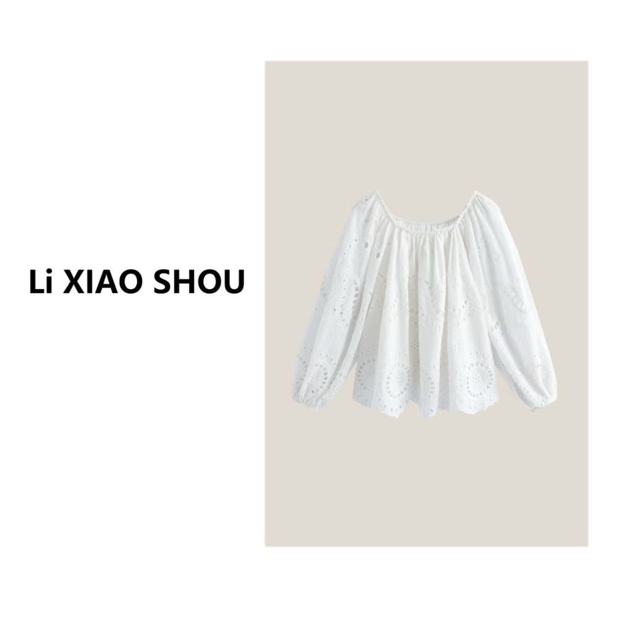 李小瘦大码女装【浮光花影】宽松显瘦薄款百搭设计感气质衬衫女115