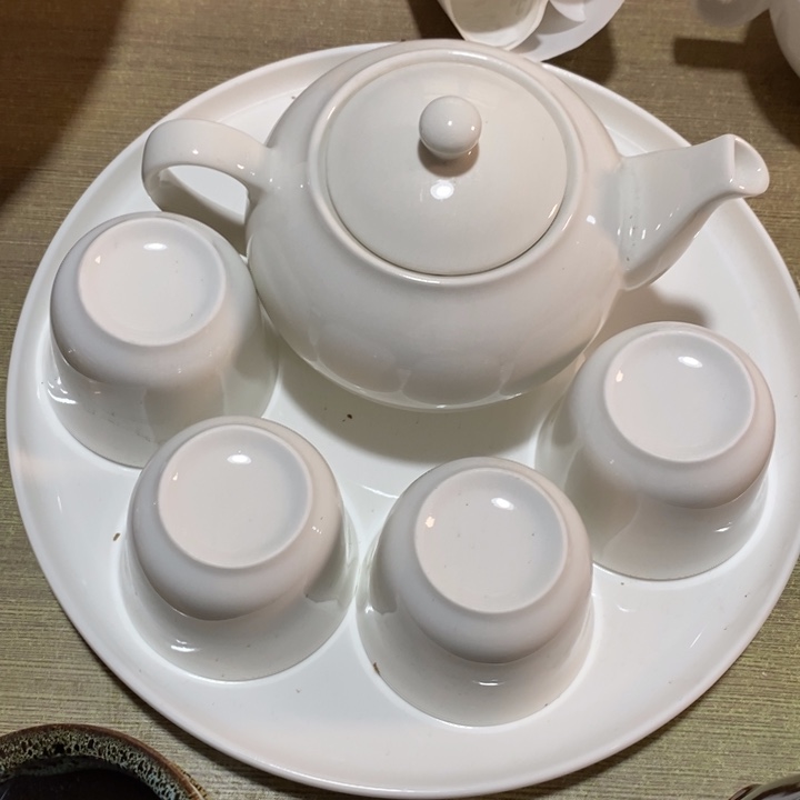 瓷片磁州窑白瓷茶具