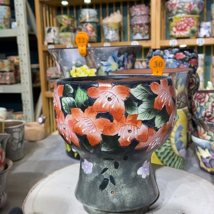 红陶景德镇艺术手绘作品