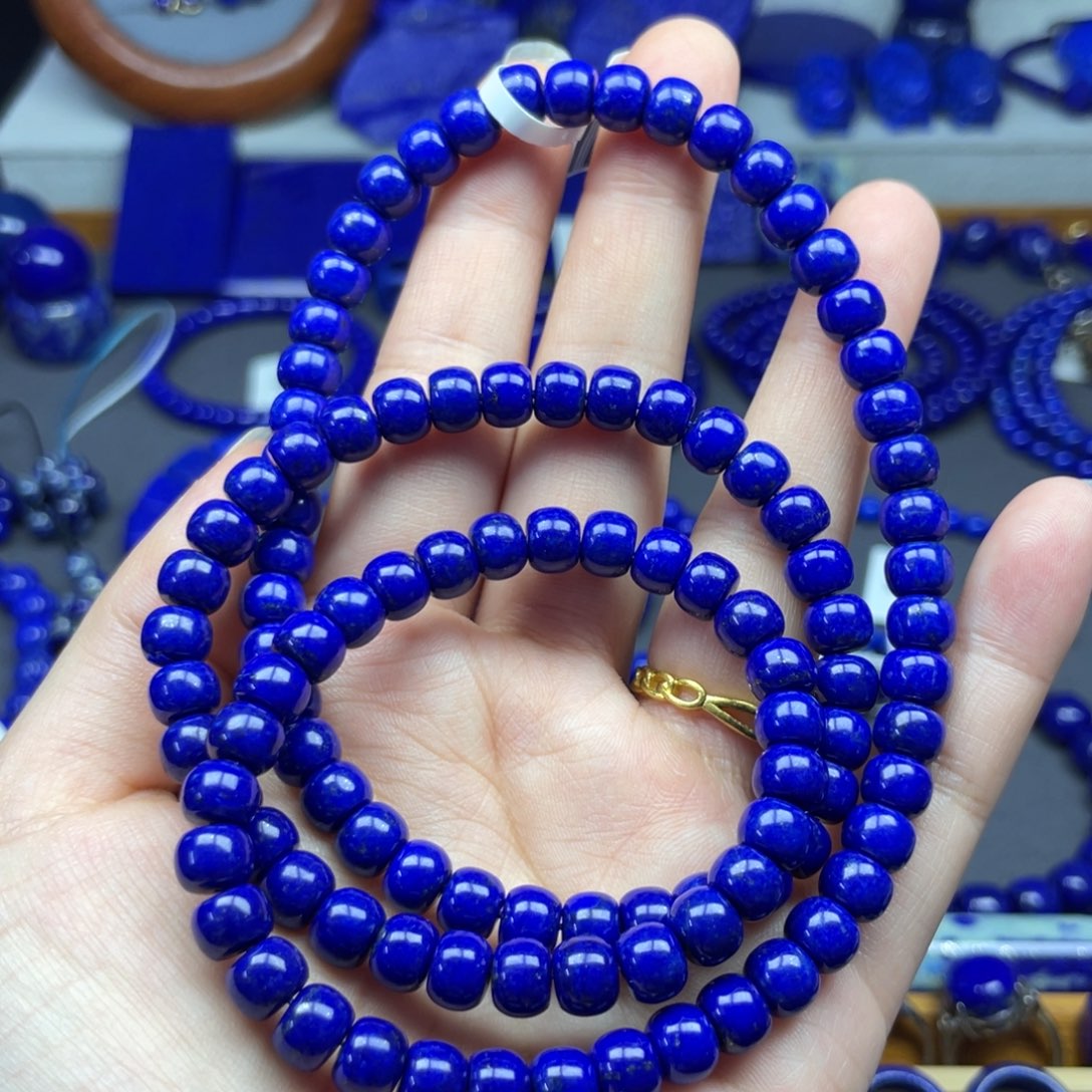 从***航未镶嵌青金石7+老型多圈