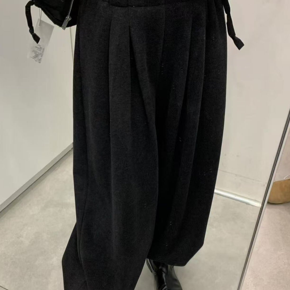 恩熙·冬季新款韩版调性休闲阔腿裤9699