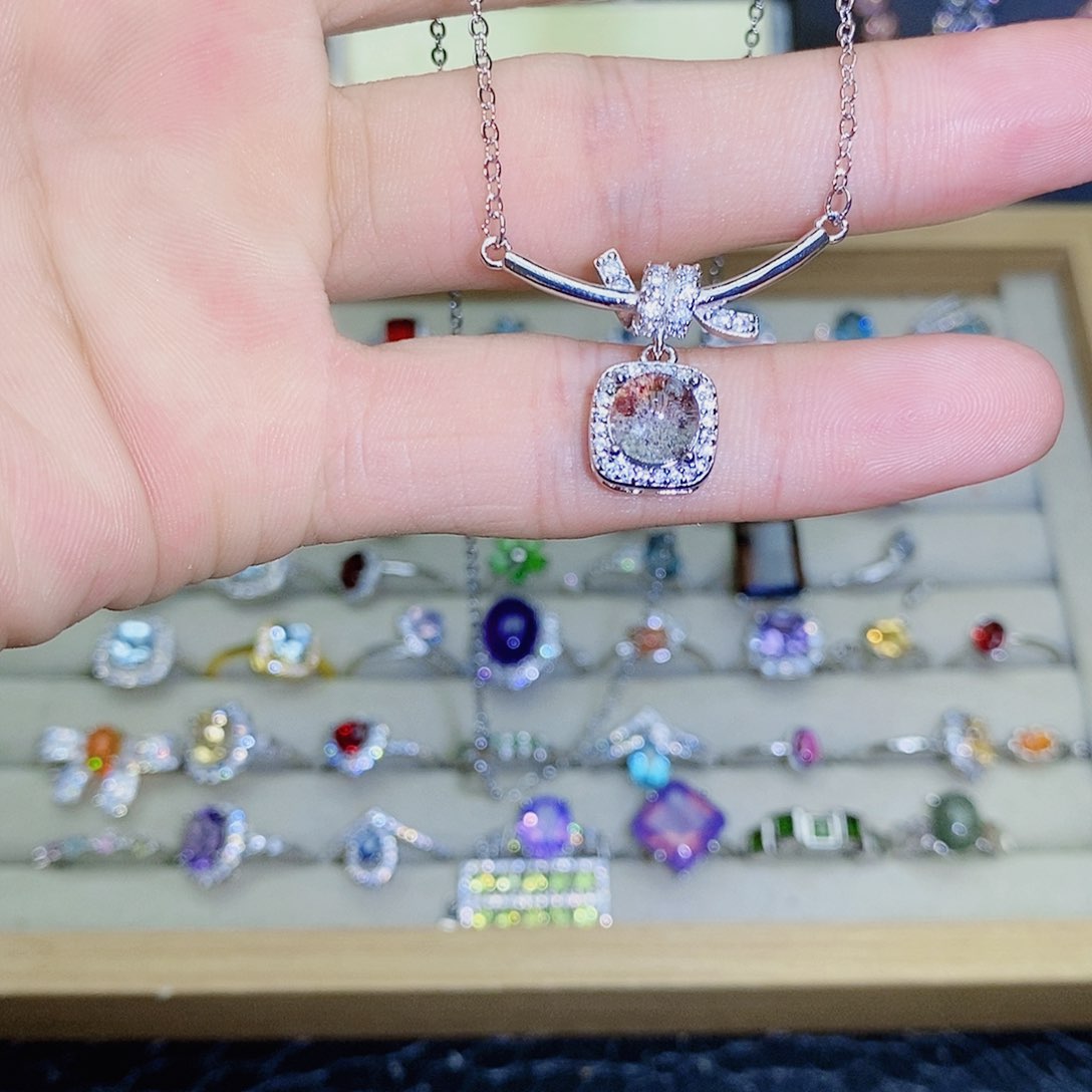 未镶嵌项链水晶589