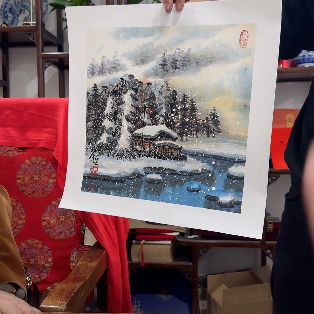 国画艺术家的作品