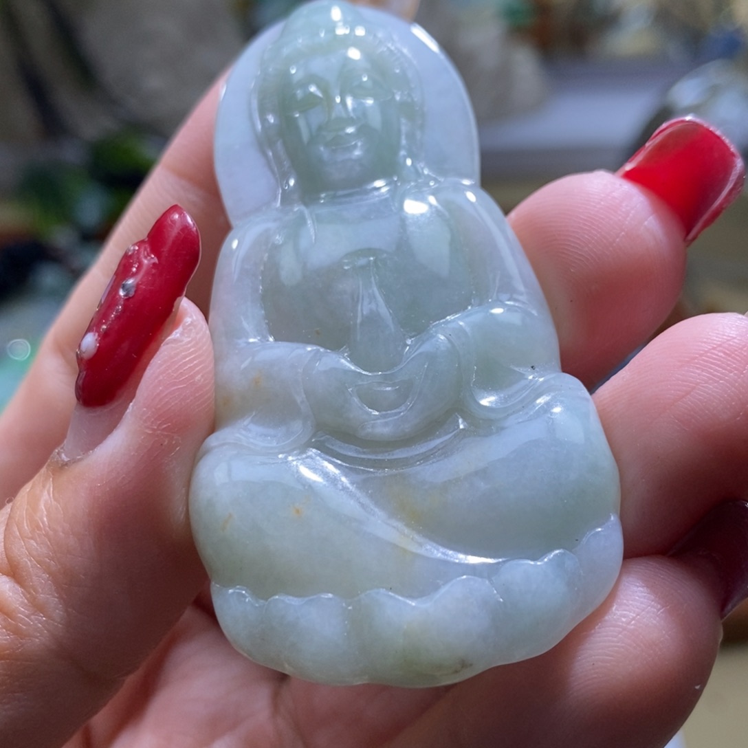 【闪购商品】翡翠颈饰未镶嵌观音