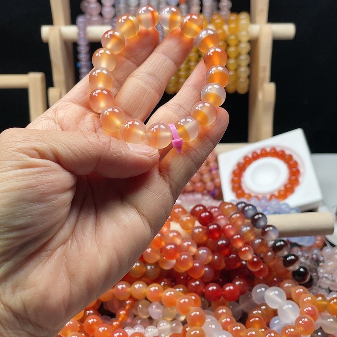 幻***蝶玛瑙/玉髓合金手链