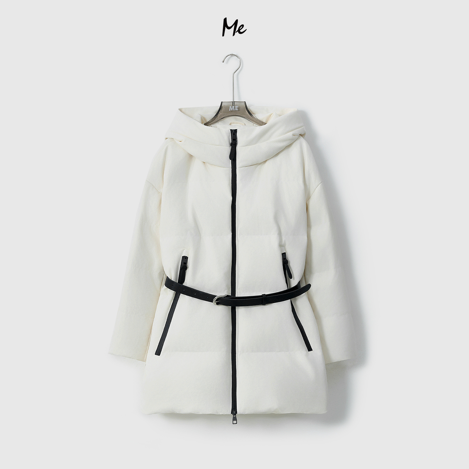 ME【极地中空纱鹅绒服一手长（含腰带）】奢牌感保暖羽绒服MESA4965