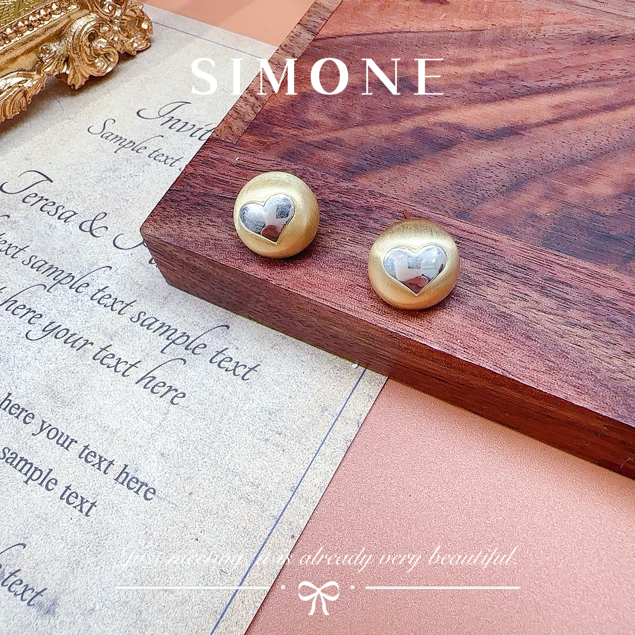 铜合金耳饰 【6050】时尚气质百搭高级设计款耳饰