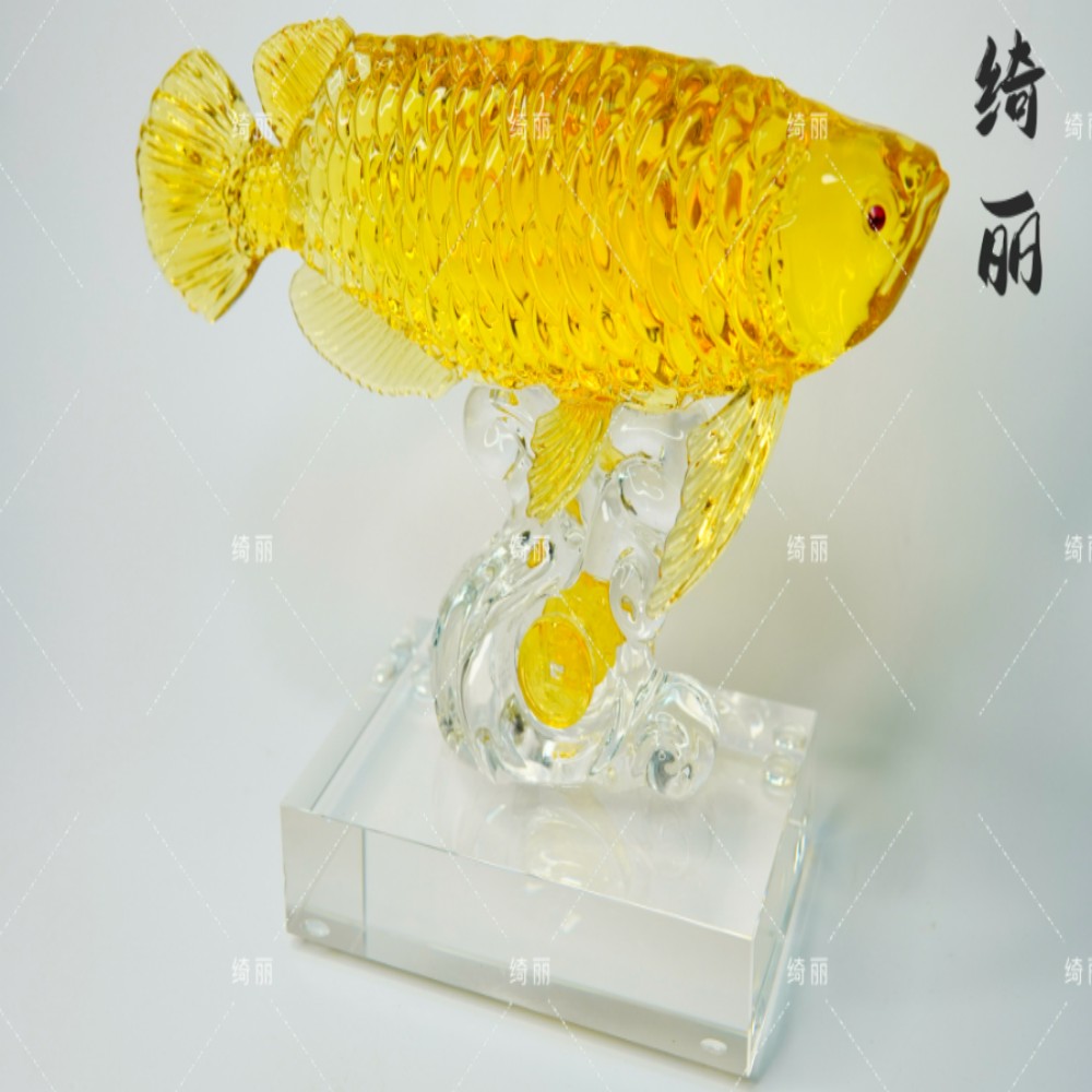礼盒装 喜庆招财纳福金龙鱼过年过节家具摆设节日装饰金龙鱼