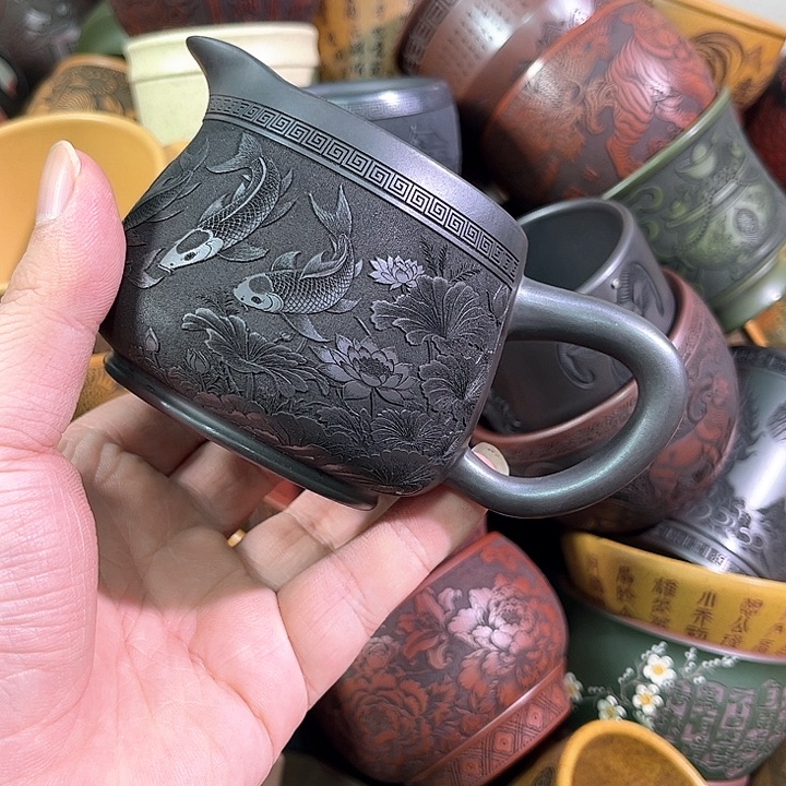 茶杯紫砂全手工紫砂主人杯