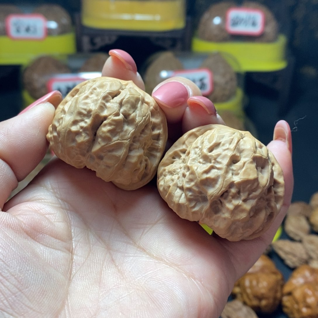 文玩核桃把件9号蛤蟆头40尺