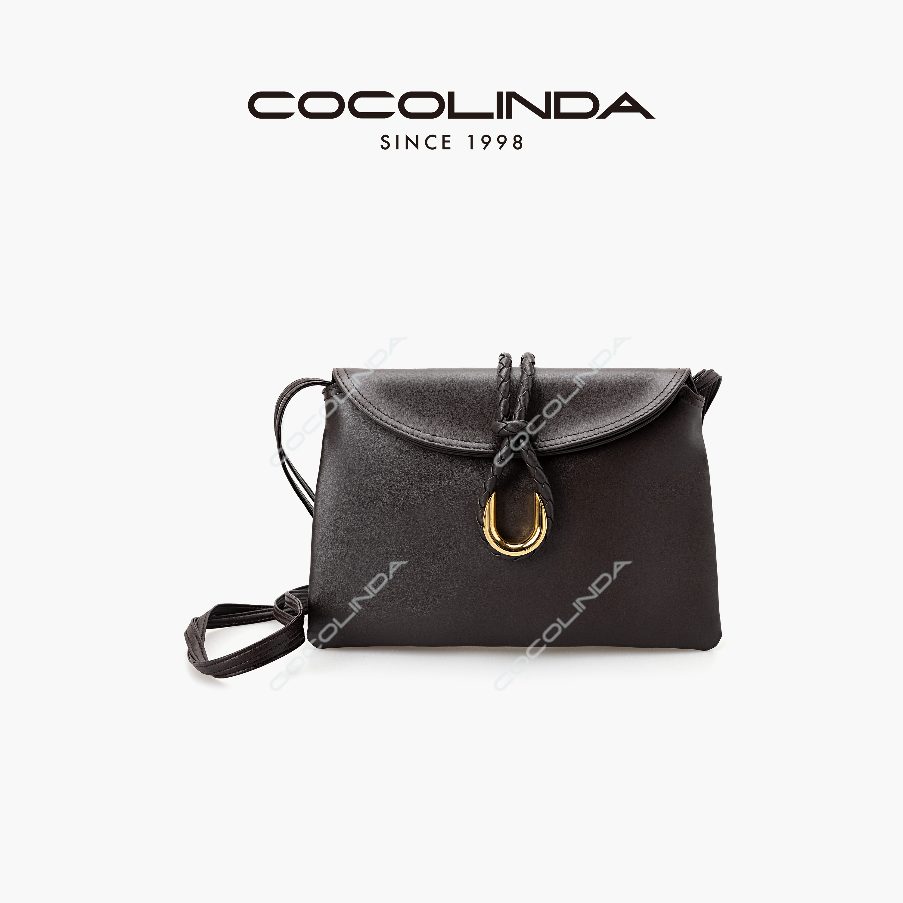 COCOLINDA | 头层牛皮单肩信封包手拿包B2765