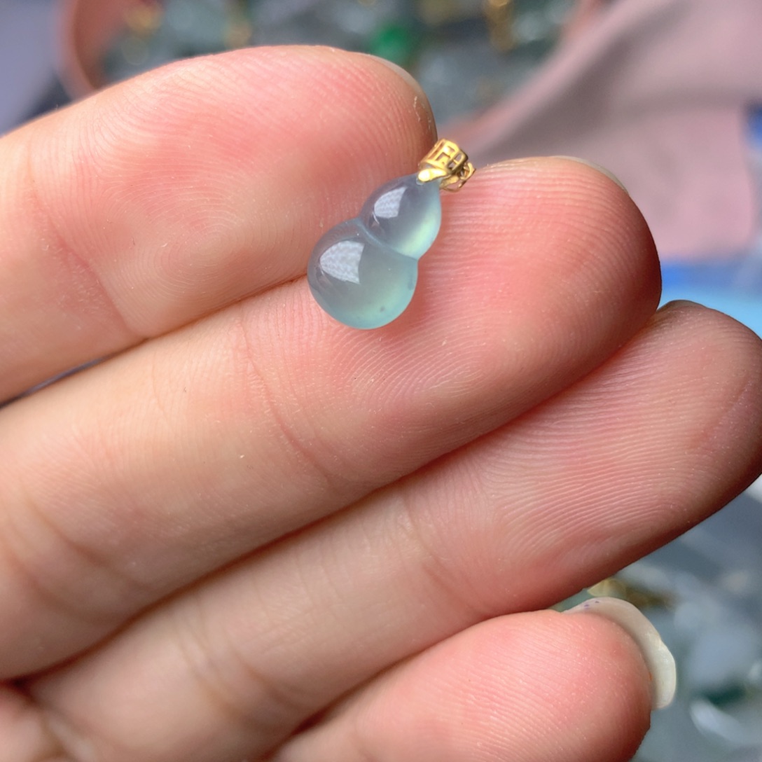 【闪购商品】翡翠18K金镶嵌颈饰翡翠