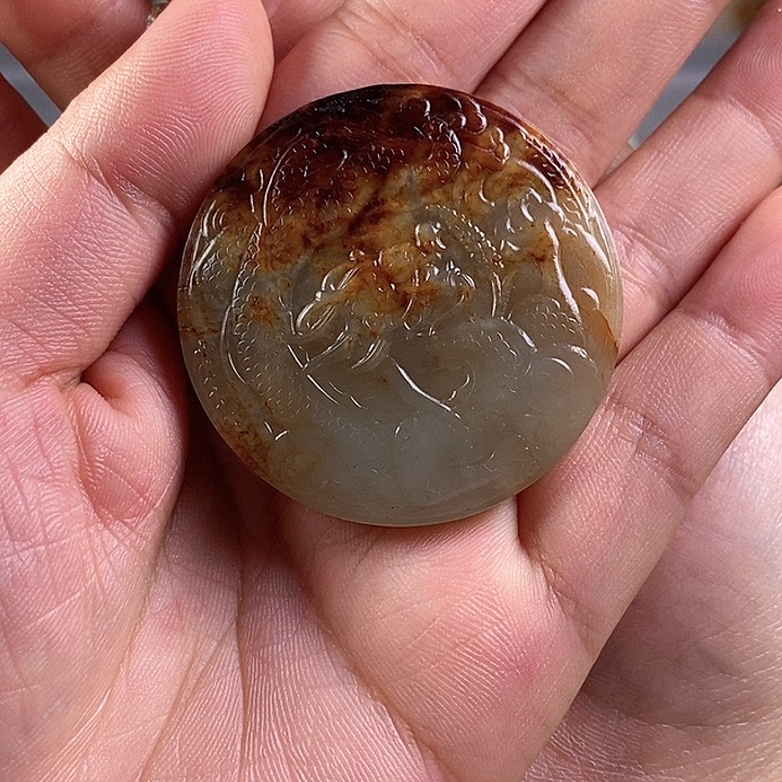 和田玉挂件未镶嵌K*