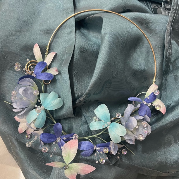 春亦归古风发饰绒花发簪 手工制作默认微瑕