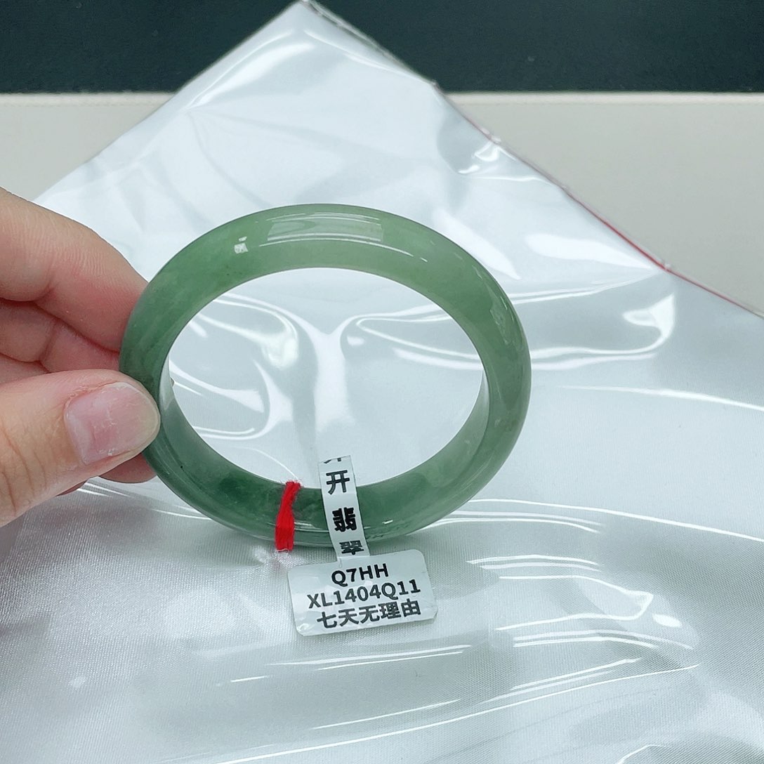 翡翠未镶嵌手镯正53.6