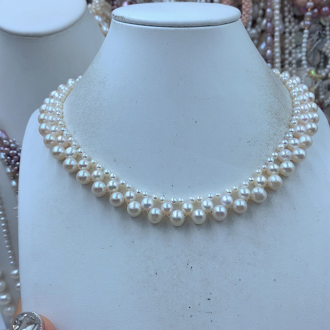 Y***.淡水珍珠耳饰银S925镶嵌