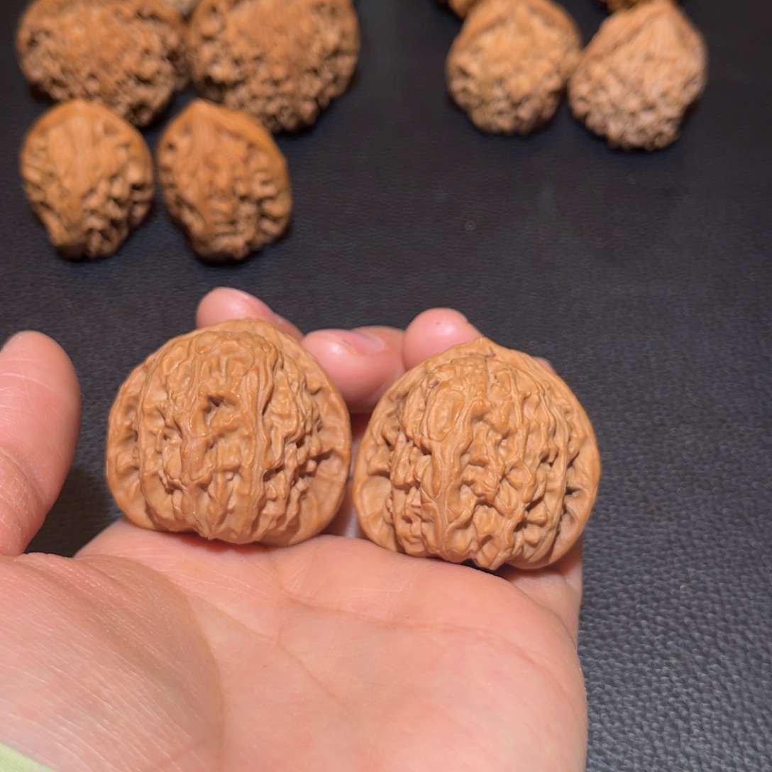 文玩核桃把件白狮37