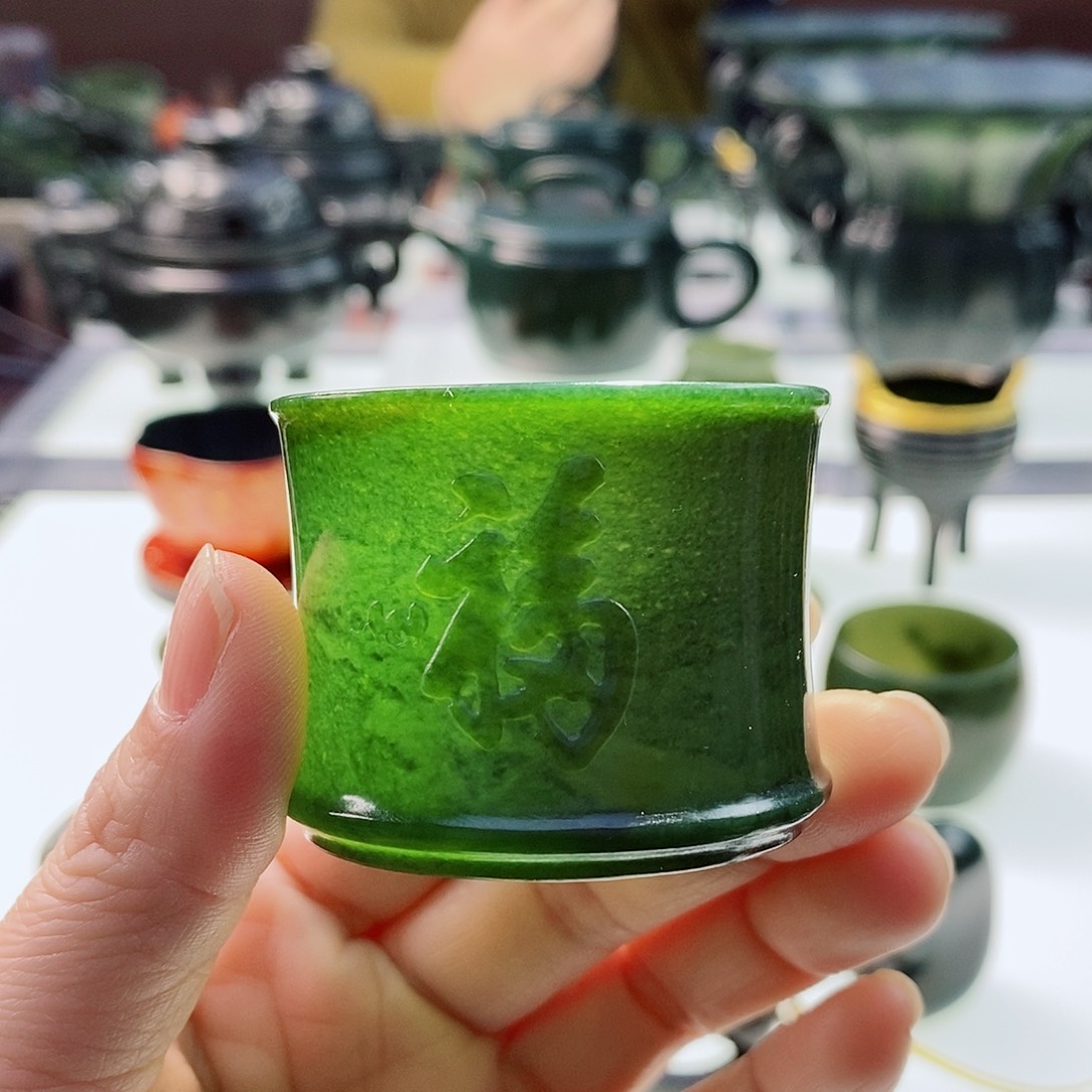 和田玉（青玉）摆件未镶嵌