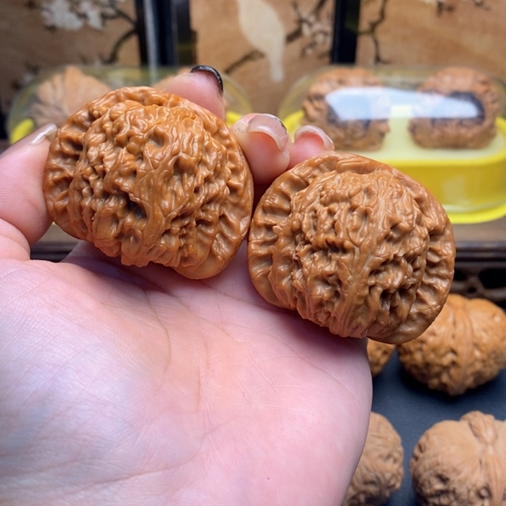 把件文玩核桃604白狮子46
