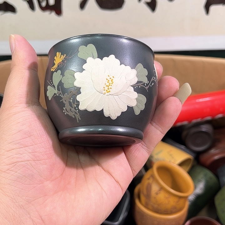 茶杯紫砂全手工紫砂主人杯