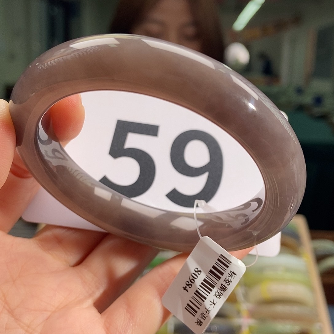 和田玉手镯未镶嵌微纹