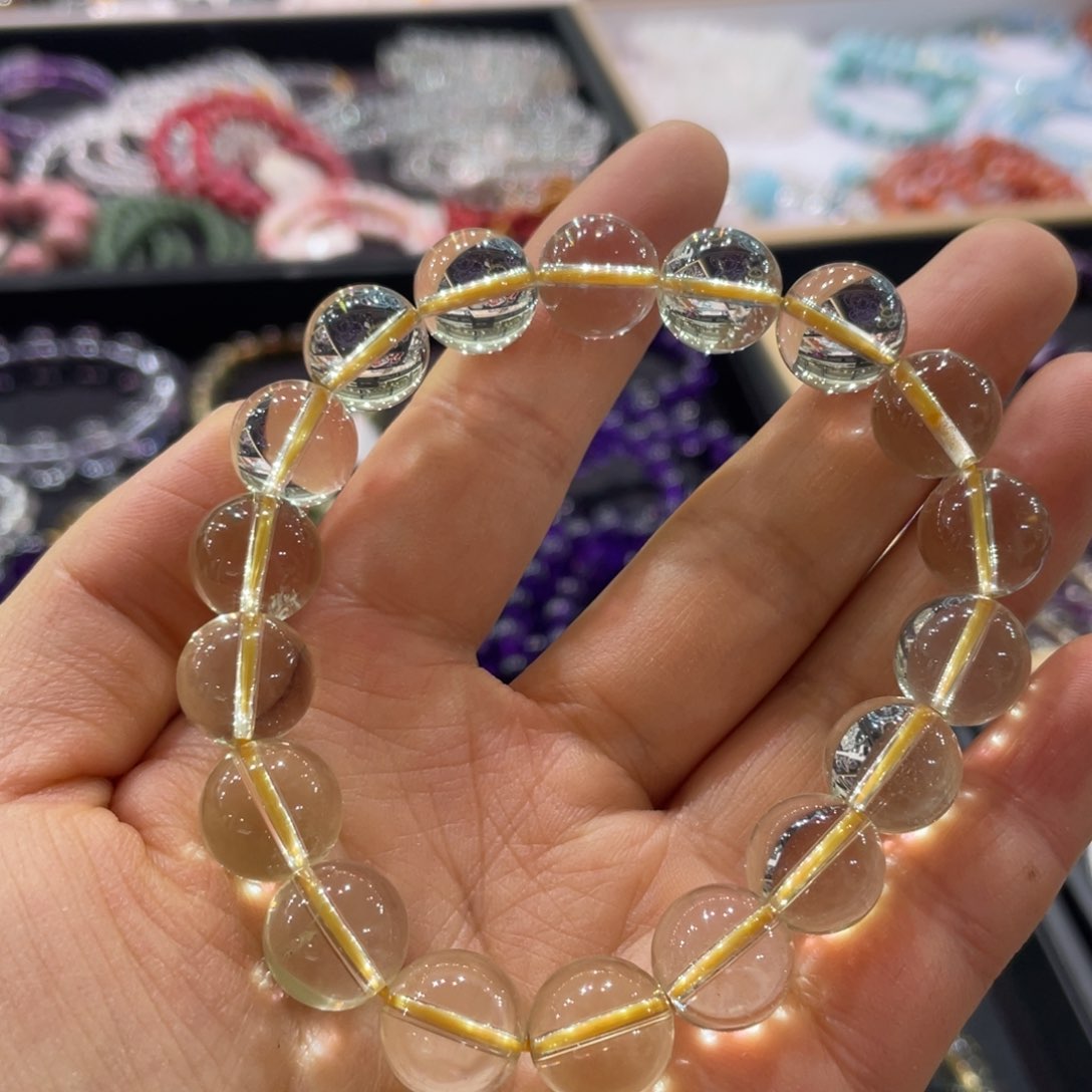 黄晶手链未镶嵌炸福利价