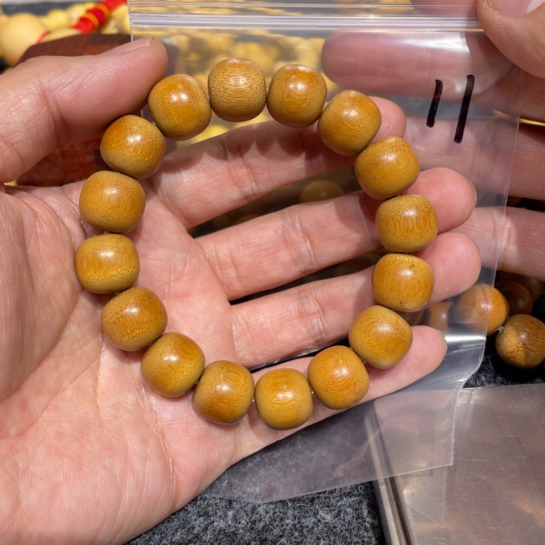 实心竹手串1.5，实心竹11号