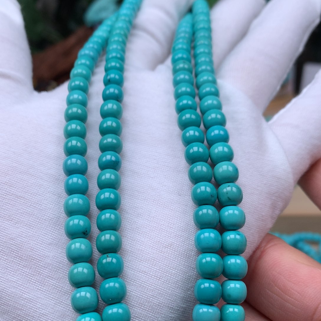 绿松石6.8玉化108未镶嵌