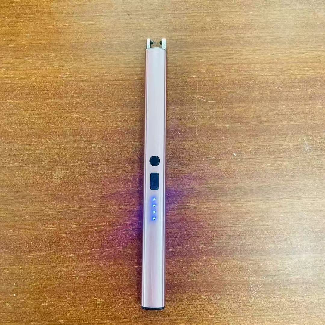 玫瑰金色USB充电点火器单只