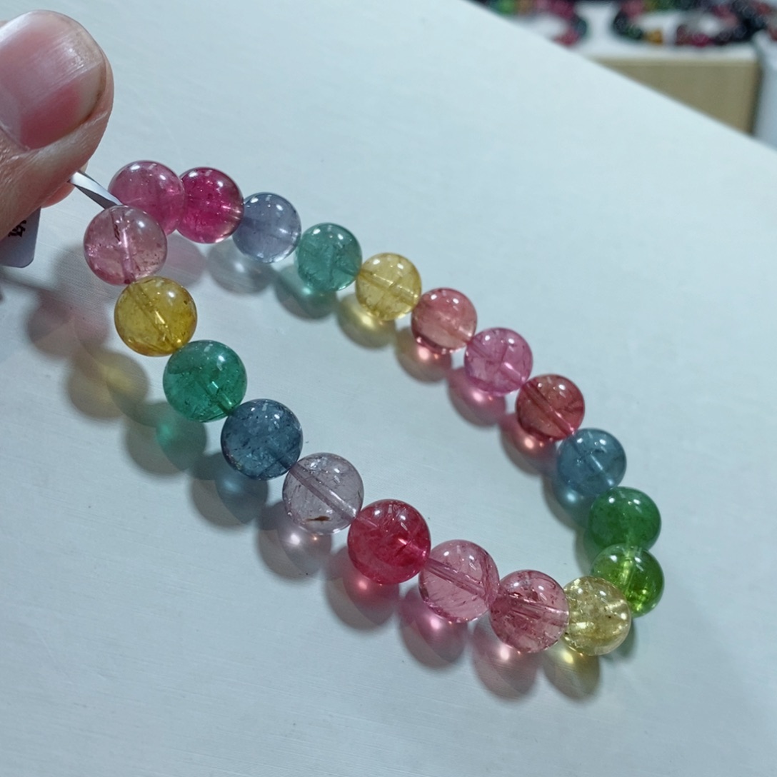 碧玺手链未镶嵌豆*焱碧玺