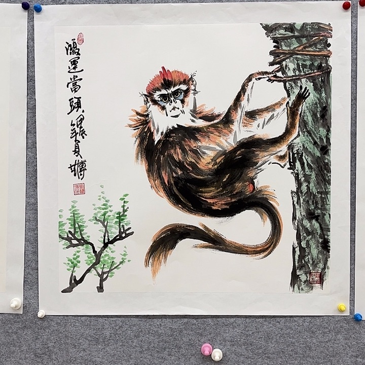 国画花鸟等动物为主料制作70.70