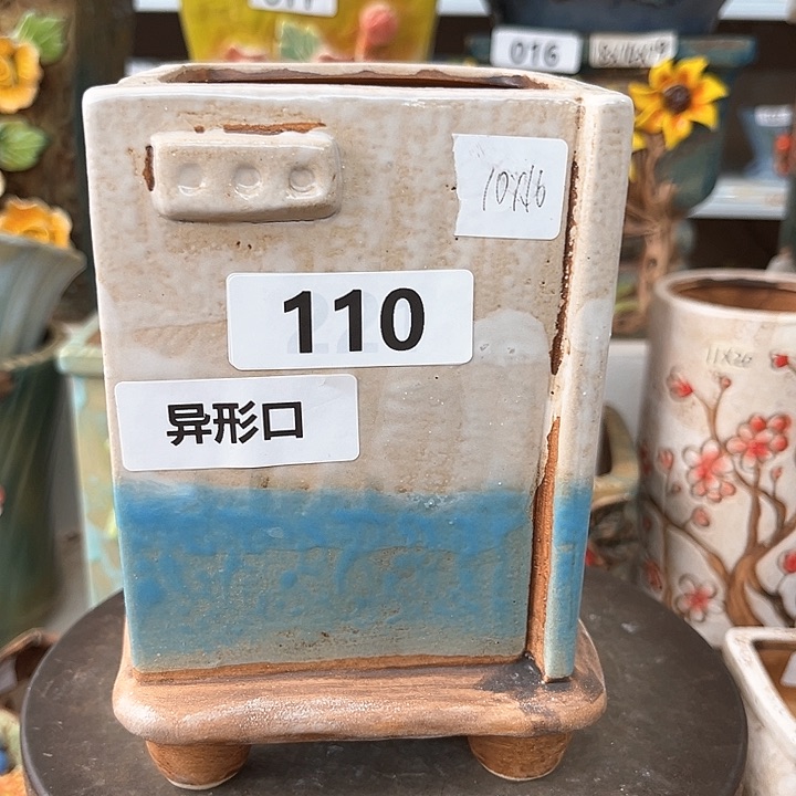 紫砂花盆粗陶材质多肉花盆