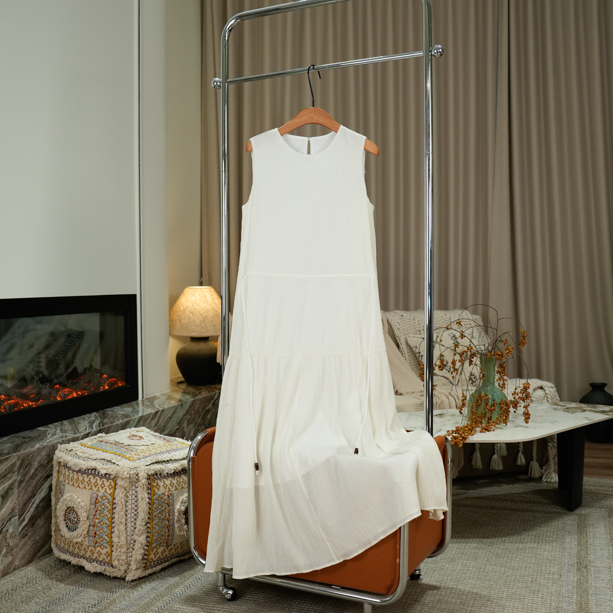 KOKO WANG夏季时尚气质度假出游仙女风百搭连衣裙512445C24Q20