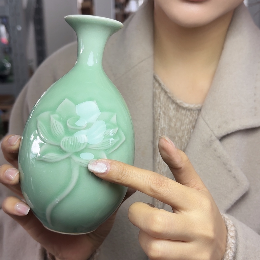 龙泉云间青瓷小米茶器