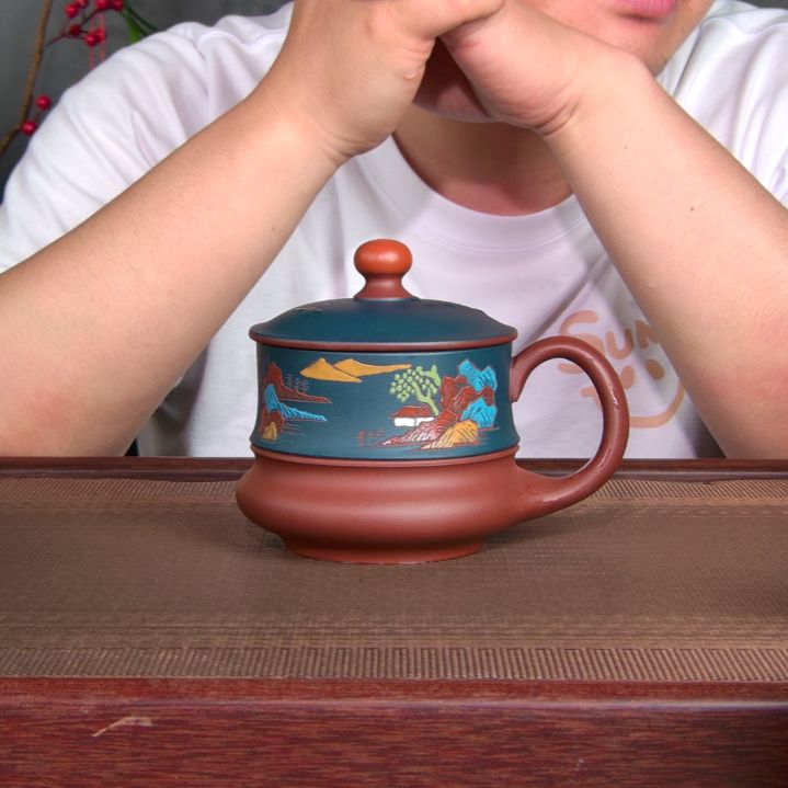 茶杯紫砂高货放漏