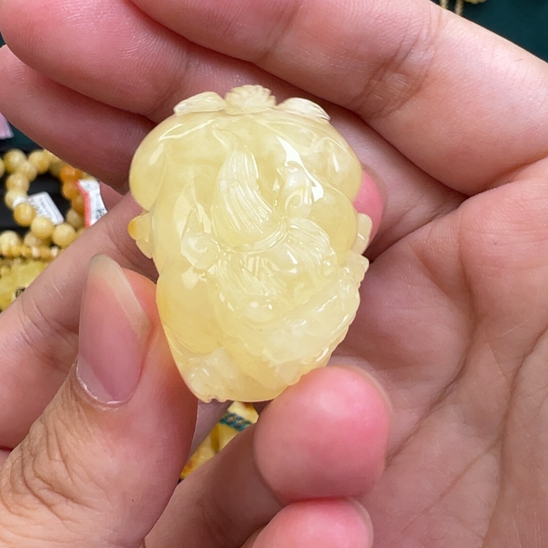 琥珀手链未镶嵌貔貅
