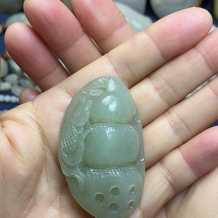 和田玉未镶嵌吊坠(不含链)