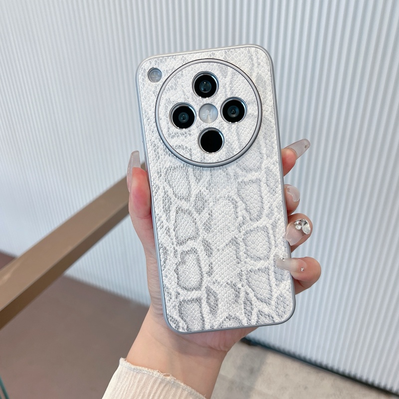 高级感蛇皮纹适用苹果手机壳新款华为荣耀vivo小米oppo防摔保护套