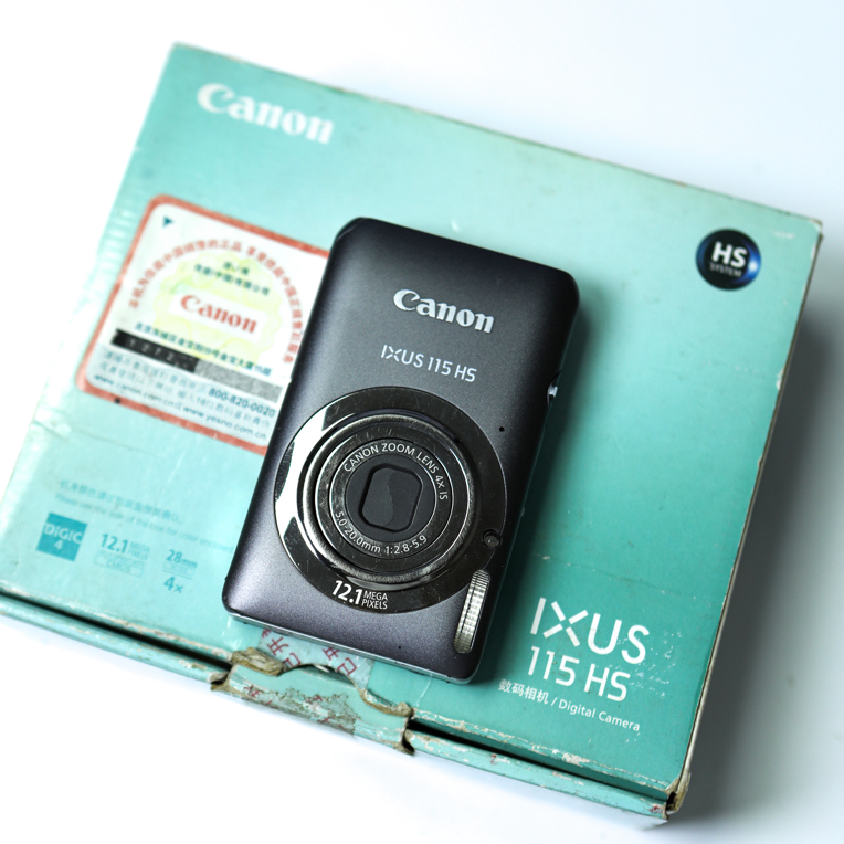 95新 Canon/佳能 佳能ixus115灰色黑色1210万像素网红机实况
