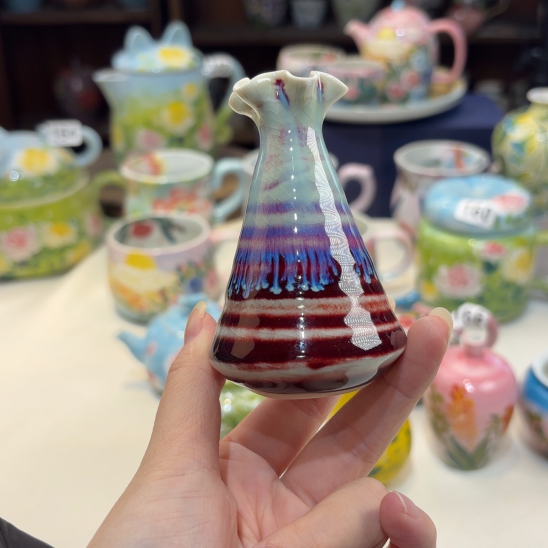 景德镇手绘高温釉下彩陶瓷茶具