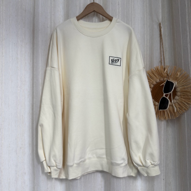 667443米色刺绣常规加绒加厚冬款休闲卫衣