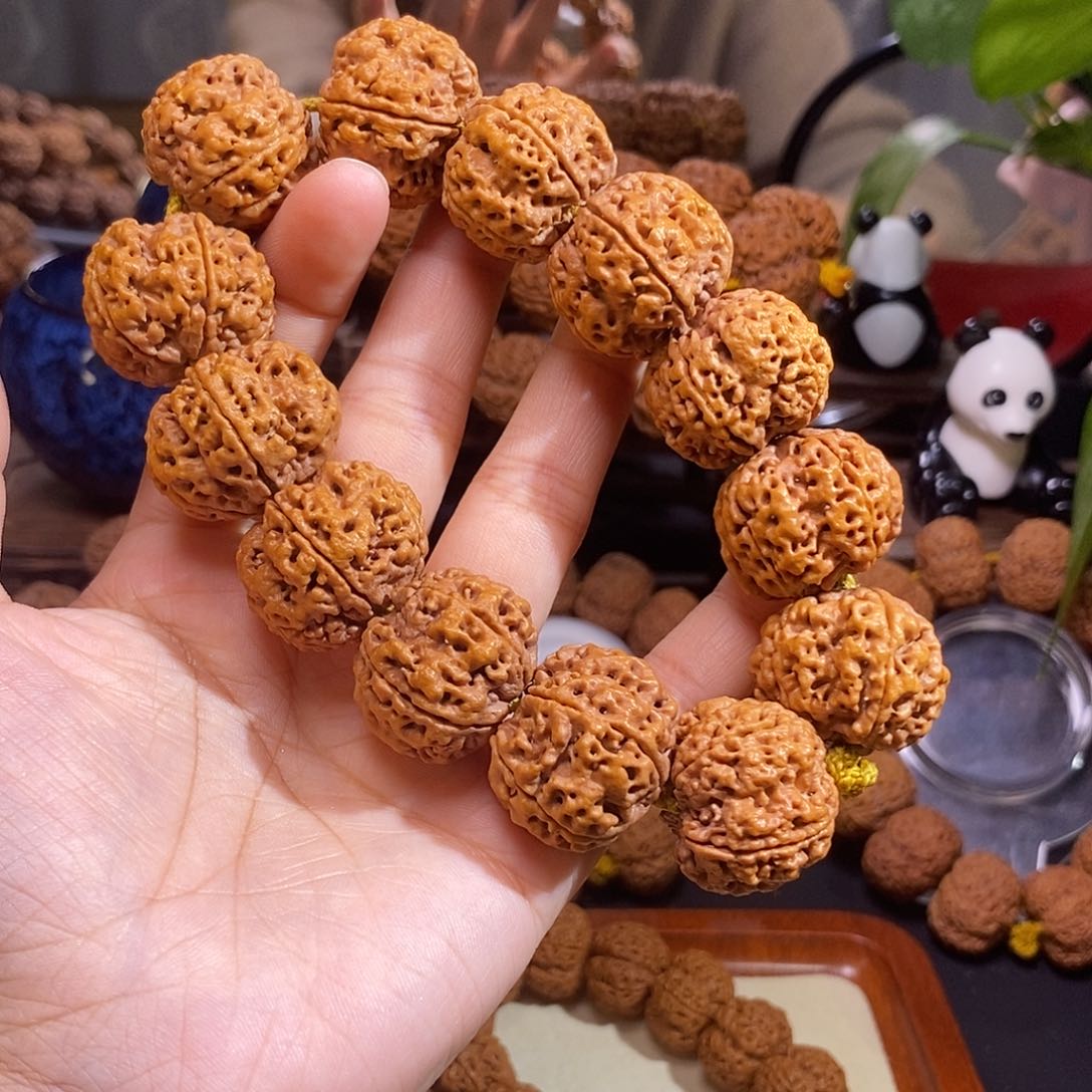 金刚菩提手串粗筋双龙25mm