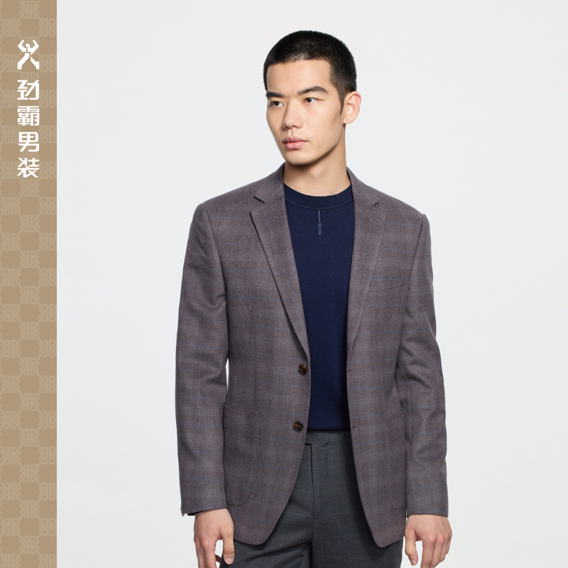 劲霸男装毛呢单西服|BYFE3314秋冬西装休闲上衣