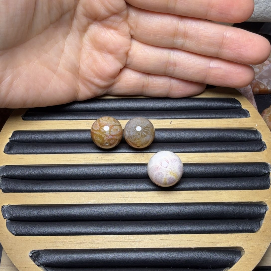 幸***儿硅化玉未镶嵌25，25，30