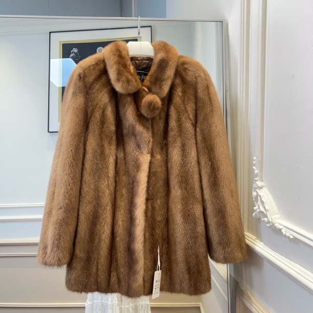 【Z245】溜肩金棕小个子气质洋气减龄女款